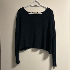 Dark Green Ribbed Sweater